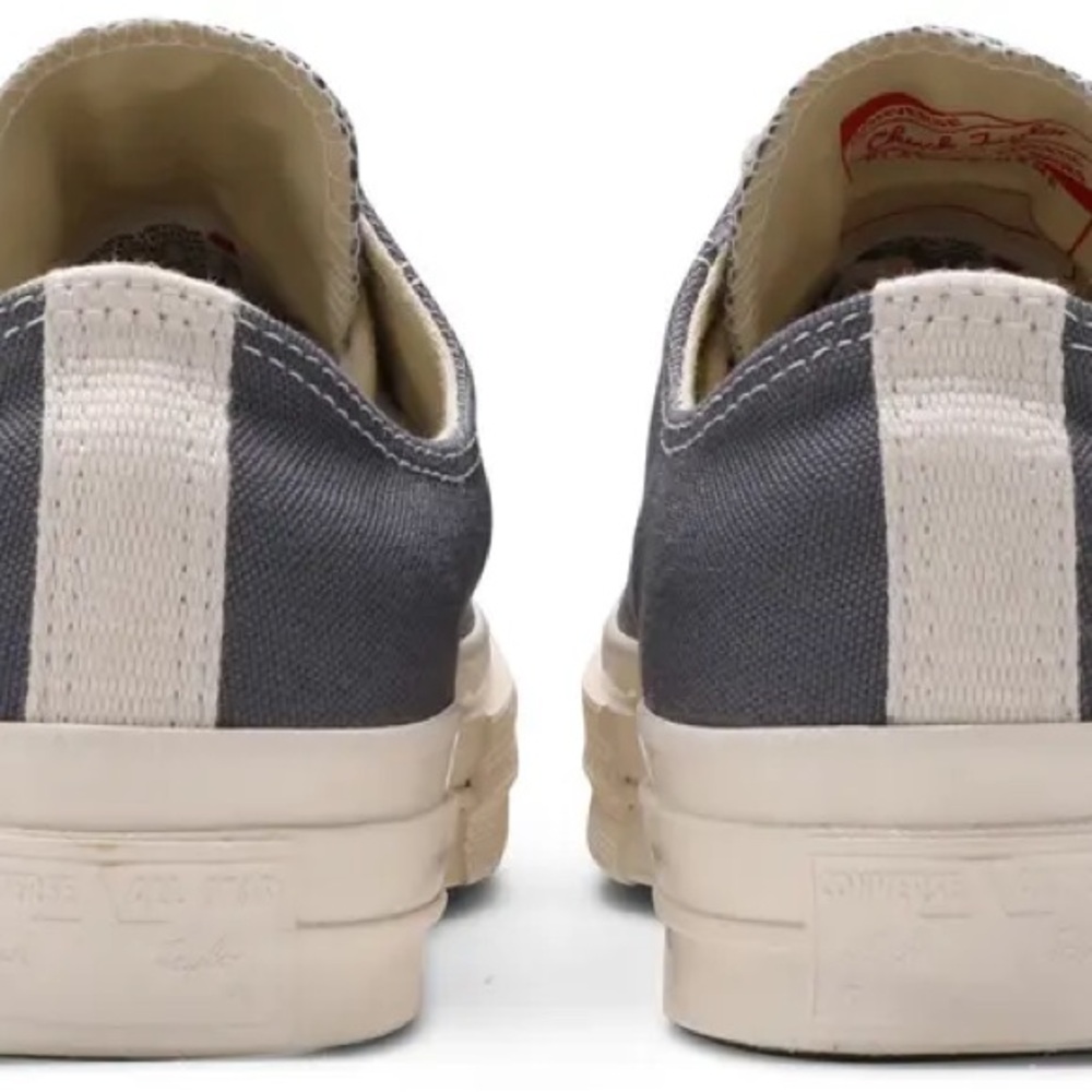 Converse x Comme des Garcons Gray Sneakers with Heart - Picture 5 of 6